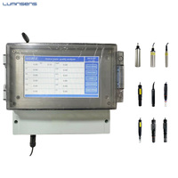 Kits de test d'eau numériques LCD portables haute précision 4 en 1 pour piscine : analyseur de qualité de l'eau (sel, oxygène dissous, pH, ammoniac, azote)
