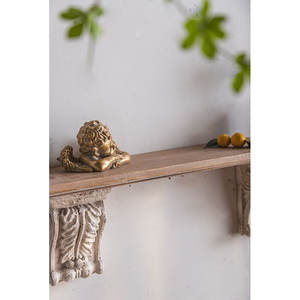 ديكور المنزل المغنيسيوم أكسيد منحوتة النحت جدار شنت شنقا رف خشبي أعلى رف جداري معلَّق لغرفة المعيشة - Product Image 5