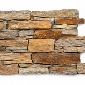 Revestimiento de Pared Interior de Piedra Natural, Losa Delgada Rústica con Superficie Dividida, Color Beige, Amarillo, Blanco, Pizarra - Product Image 2