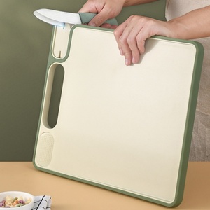Multifunctional <b>Plastic</b> Cutting Board Non Slip Knife Sharpener Garlic Grater Double-Sided Chopping Board - Product Image 4