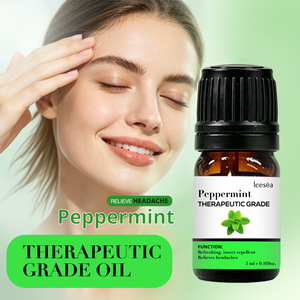 Huile Essentielle Pure de Menthe Poivrée Marque Blanche – Rafraîchit l'esprit, Soulage la Douleur, Répulsif Anti-Insectes – OEM ODM Étiquette Personnalisée 5ml - Product Image 1
