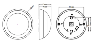 Pdlux PD-LED2043 Hiện Đại Trắng Nhựa Đèn Trần Lò Vi Sóng Cảm Biến <span class=keywords><strong>LED</strong></span> Phát Hiện Chuyển Động IP 20 Nhà Thông Minh Đèn Cho Khu Dân Cư - Product Image 3