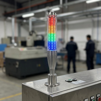 ONN M4S-A DC 24V RYG Flash Buzzer IP50 360 View Foldable Aluminum Signal Warning Light for CNC Machine