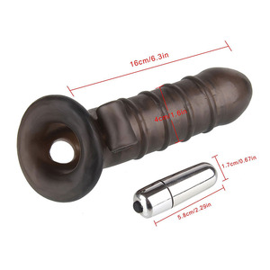 Jouets sexuels vibrants pour hommes, manchon de pénis en silicone, anneau pénien vibrant, vibration, 100% étanche, certifié CE, pour couples - Product Image 6
