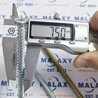 Tornillos para Concreto MALAXY, Tornillos de Cabeza Plana con Punta Torx, Tornillos para Concreto Zincados, Tornillos Avellanados de Estrella, Pernos Largos