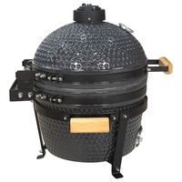 Four à tandoor miniature SEB KAMADO de 16 pouces, noir, portable, pour fumer en extérieur, barbecue extérieur, grilles à charbon de bois