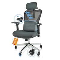 Nouvel arrivage de chaise de bureau ergonomique de luxe siège intelligent maille réglable ordinateur de jeu bureau pivotant chaise de bureau à domicile 150kgs Max