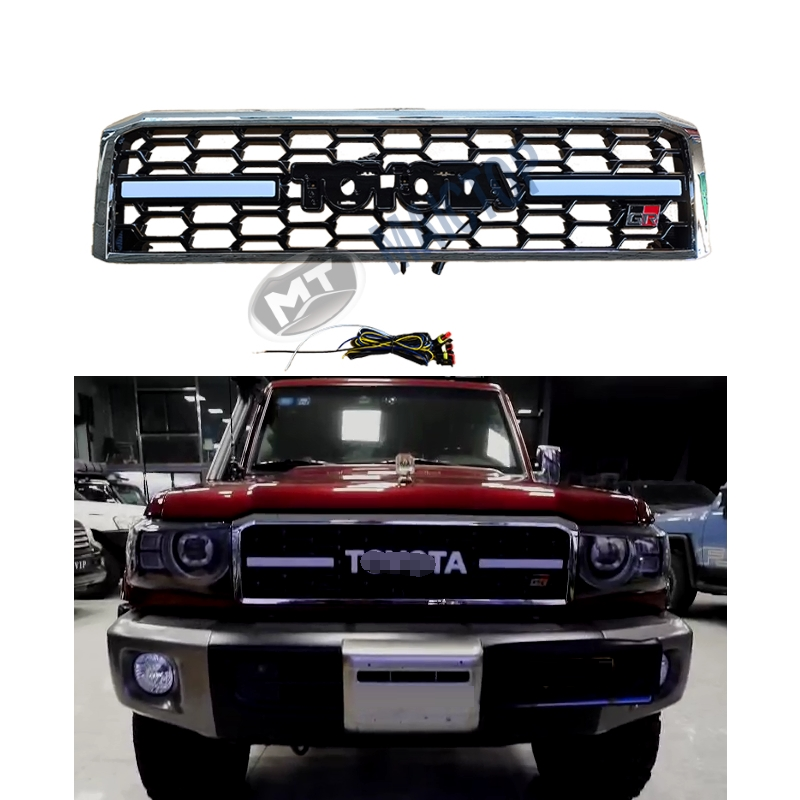 MAICTOP автомобильные аксессуары LC79 Модифицированная Решетка переднего бампера для land cruiser 79 75 серии FJ79 гриль обновление до GR style