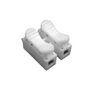 CH-2 LED Light Ceiling <b>Mount</b> 2 Way Terminal <b>Block</b> Self Locking Push In Connector For DC Wiring ABS Material - Product Image 1