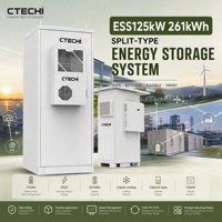 Système de stockage d'énergie hybride pour réseau électrique, application flexible, installation facile, 125 kW, 261 kWh, stockage d'énergie solaire commercial et industriel