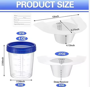 ถุงเก็บปัสสาวะแบบใช้แล้วทิ้งสำหรับฉุกเฉินกลางแจ้ง สำหรับเด็ก ผู้ชาย ผู้หญิง  ขนาด 700 มล. สำหรับเด็กและผู้ใหญ่ เหมาะสำหรับการเดินทาง - Product Image 2