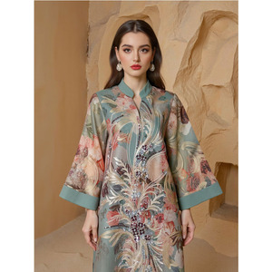 Vestidos de Noche para Mujer, Túnica Larga Árabe Bordada, Jalabiya para Fiesta, Eid, Ramadán, Marroquí, Dubai, Abayas, Caftán Tradicional - Product Image 3
