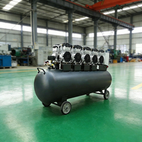 Petit compresseur d'air industriel portable de type piston, 5,5 kW, 7,5 CV, 220 V monophasé, avec courroie électrique, certifié CE