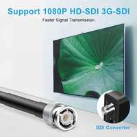 Câble SDI OEM BOFAN 20 pieds XRDS-RF 75 Ohm 3G/HD-SDI, câble coaxial vidéo BNC mâle pour système de caméra vidéo CCTV