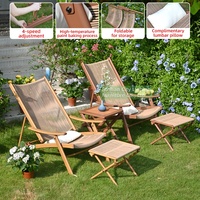Haute qualité maison loisirs de plein air chaise longue résistance aux intempéries étanche PE rotin jardin balcon terrasse Chaise longue
