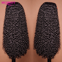 Perruque en cheveux vierges bouclés de type pixie birman, vente en gros, cuticules alignées, sans colle, perruques en cheveux humains, dentelle frontale, 100% cheveux humains vierges