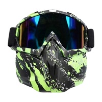 Équipement de protection faciale pour travaux de soudage, masque Harley avec lunettes détachables