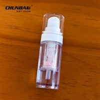 Bouteille de mélange double compartiment pour poudre et huile, pompe de mélange deux-en-un, flacon pour sérum et essence aqueuse en poudre