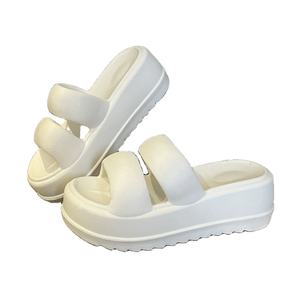 נעלי פלטפורמה לנשים, סנדלי EVA להנעלה קלה, לשימוש פנימי/חיצוני, סוליה עבה, קצה פתוח, נושמות, מגביהות גובה, אופנתיות, לסתיו - Product Image 1