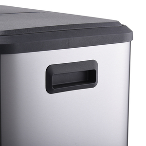 40L tái chế miễn phí thường vụ hộ gia đình thép không gỉ Thùng rác <span class=keywords><strong>bin</strong></span> với nắp nhựa chân đạp Thùng rác có thể cho phòng tắm wbs111 - Product Image 4