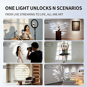 Lampe de projection à motif fenêtre à insertion par carte, contrôle intelligent Bluetooth, température de couleur réglable, 24 <span class=keywords><strong>diapositives</strong></span> et anti-étincellement - Product Image 5