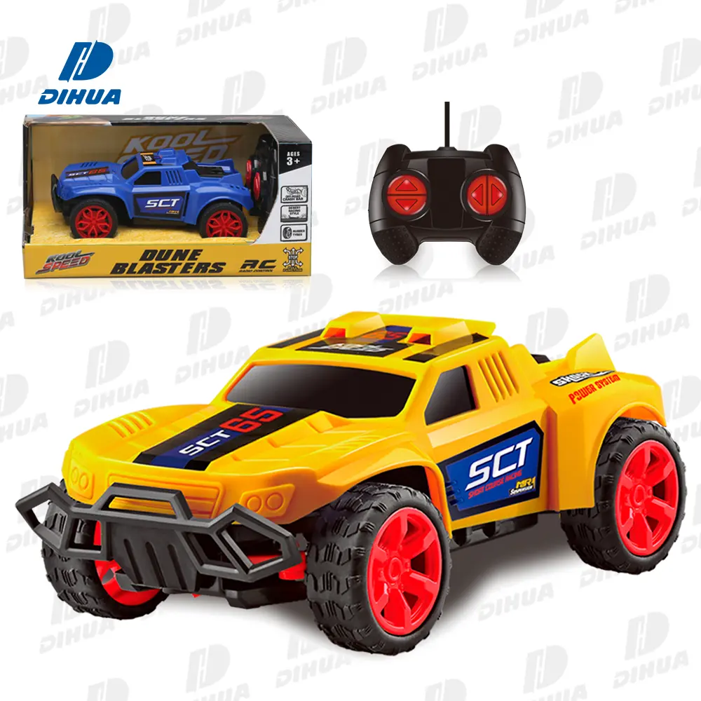 1:24 Scale 16 CM 27mhz Radio Control Buggy Full Function Desert Racing Car Kids RC Truck Toy Hobby Vehicle w/ Rubber Grip Tire