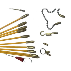 SHUOQI prix usine 10m (10x1m) <span class=keywords><strong>Kit</strong></span> de tiges de câble d'électriciens chasse/traction fils fil - Product Image 2