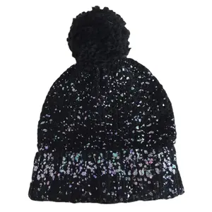 Cappelli per bambini lavorati a maglia con berretto ricamato alla moda morbido e confortevole in Pemium caldo