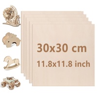 Plaques de bois de peuplier et de tilleul de qualité 2 mm 3 mm découpées au laser pour pièces de jouets, artisanat en bois, boîtes en bois, enseignes murales - Style art populaire