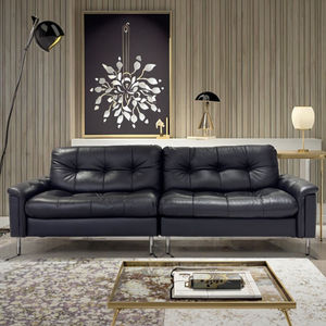 <span class=keywords><strong>Bauhaus</strong></span> Mittelalter liches Leders ofa Kleine Wohnung Gerade Linie Drei-Personen-Wohnzimmer Retro-<span class=keywords><strong>Sofa</strong></span> - Product Image 4