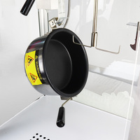 Fabrieksgroothandel Professionele Commerciële Popcornmachine Hoge Productiviteit Elektrische RVS Paddenstoel Popcornmachine