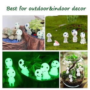 Figuras luminosas de los <span class=keywords><strong>elfos</strong></span> para decoración de jardín, Micro paisaje de hadas, adorno brillante en la oscuridad, flor en miniatura en maceta - Product Image 3