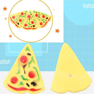 Diş temizleme çiğneme gıcırtılı kauçuk Pizza yenilikçi güzel benzersiz Pet köpek oyuncaklar - Product Image 4