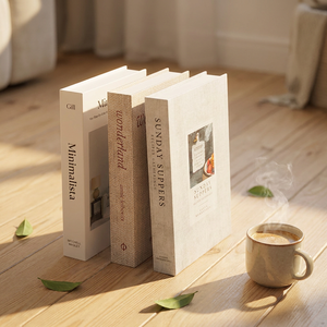 Ensemble de faux livres décoratifs minimalistes français pour <span class=keywords><strong>la</strong></span> maison, élégants livres factices creux pour table basse, pour présentation <span class=keywords><strong>sur</strong></span> meuble de salon - Product Image 6