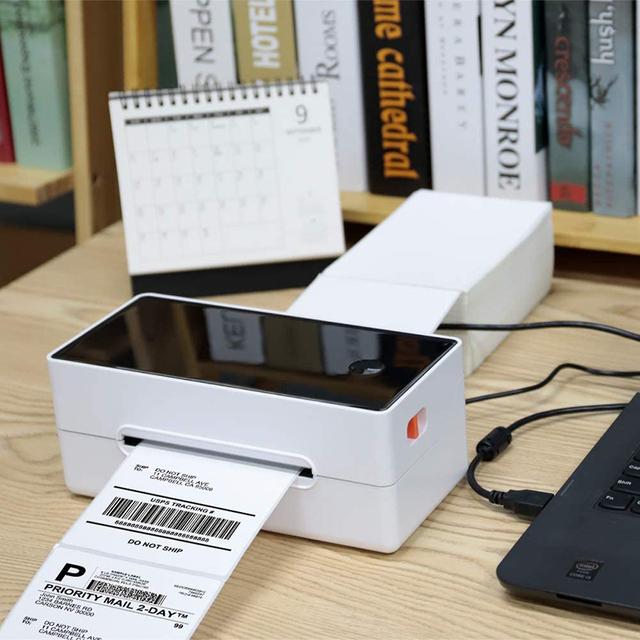 3inch 80mm Wireless USB Thermal Sticker Label Printer for Shipping Adhesive Stickers Printing