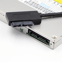 Adaptador de Unidad Óptica para Portátil G-karve, SATA a USB 2.0, con Conector de 6+7 Pines para Uso Electrónico