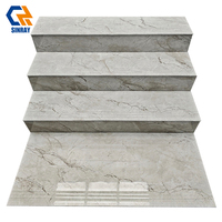 Carreaux de sol antidérapants pour escaliers intérieurs de villa 470x1200mm en porcelaine polie, résistants aux acides, pour cour et salon