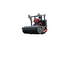 Tondeuse à gazon télécommandée SLN à châssis robuste en acier au carbone, garantissant des performances stables par conditions de terrain difficiles