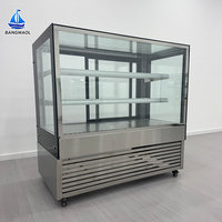 Vitrine Réfrigérée Rectangulaire Carrée en Verre pour Pâtisseries et Gâteaux – Idéale pour Boulangerie, Pâtisserie, Café et Bar à Desserts