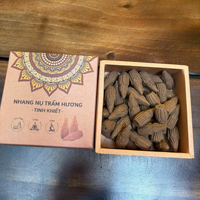 Encens en cône d'agarwood naturel fait main, parfum oud, écologique, biologique, longue durée de combustion, aromathérapie, parfum aromatique, toutes saisons