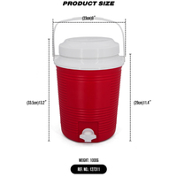 Distributeur de boissons froides de la glacière 7.6L avec la poignée de transport de robinet