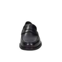 Mocasines GEOX para Hombre, Color Negro, Tallas 40-45, Tacón de 2 cm, Parte Superior de Cuero Acolchado, Entresuela de EVA, Suela de Goma, Estilo Slip-On
