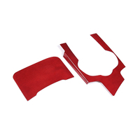 Pour Alfa Romeo Giulia véritable fibre de carbone voiture intérieur accessoires contrôle Central tasse à thé panneau décoratif