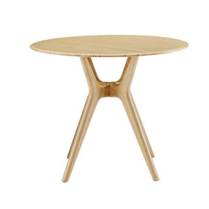 Mesa redonda de madera para comedor, muebles modernos para restaurante, venta al por mayor - Product Image 1