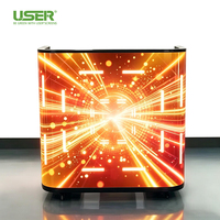 Écran LED GOB flexible pour DJ, comptoir de bar, affichage LED mobile avec roulettes, armoire de rangement, lecture USB, télécommande