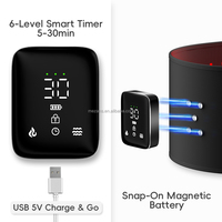 Ceinture de thérapie par lumière rouge sans fil 5000mAh, 105 LED 660nm 850nm, portable, pour relaxation musculaire et soulagement de la douleur, enveloppement de la taille
