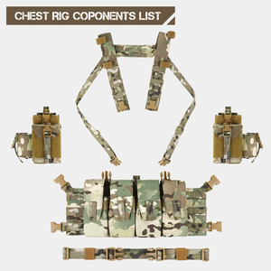 Gilet Tattico PTG Warrior Personalizzato in Nylon con Cinghie Multifunzione Regolabili, Cordino Mimetico per Combattimento all'Aperto - Product Image 4