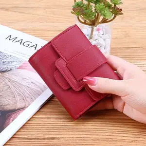 Benutzer definierte PU Leder Damen Designer Mini Brieftasche Münze Geldbörsen Clutch Bag Frauen Brieftasche Mädchen Karten halter Tasche