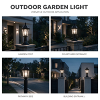 Lampe de portail extérieure/lampe de jardin à prix abordable, homologuée CE, ROHS, pour commande en gros
