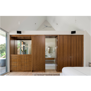 Armoire de chambre à coucher de couleur bois armoire Coatroom Design placard ouvert personnalisation panneau <span class=keywords><strong>vestiaire</strong></span> - Product Image 1